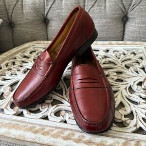 Santoni Made in Italy Leather Loafers Shoes Men’s 9